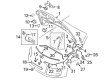 Diagram for Audi TT Quattro Hood Release Cable - 8J1-823-535-B