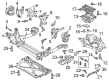 Diagram for Audi A7 Sportback Differential Mount - 4M0-399-153-AE