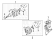 Diagram for Audi TT RS Quattro Alternator Bracket - 07K-903-141-D