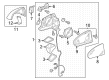 Diagram for Audi Q5 Sportback Mirror Cover - 4M0-857-528-J-3Q7