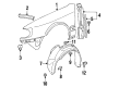 Diagram for Audi 100 Wheelhouse - 4A0-821-171-B