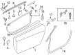Diagram for Audi S6 Door Seal - N-910-412-01