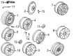 Diagram for Audi TT Quattro Wheel Cover - 8N0-601-165-A-Z17