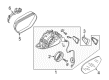 Diagram for Audi Car Mirror - 4G8-858-532-AM-GRU