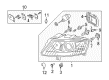Diagram for Audi A6 Headlight - 4F0-941-004-DN