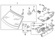 Diagram for Audi e-tron GT Car Mirror - 4J3-857-511-9B9