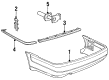 Diagram for Audi 100 Quattro Bumper Cover - 4A0-807-305-GRU