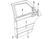 Diagram for Audi V8 Quattro Door Moldings - 441-853-962-E-3FZ