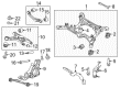 Diagram for Audi S8 Crossmember Bushing - 4H0-505-145-A