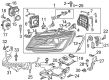 Diagram for Audi Headlight Bulb - N-107-331-01