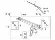 Diagram for Audi Q3 Wiper Linkage - 83B-955-023-D