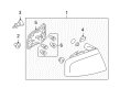 Diagram for Audi A4 Back Up Light - 8E5-945-095-A