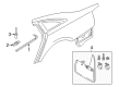 Diagram for Audi Mud Flaps - 4G0-075-101-B