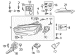 Diagram for Audi S7 Headlight Cover - 4G8-941-159-A