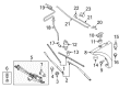 Diagram for Audi TTS Quattro Wiper Arm - 8S1-955-408-1P9