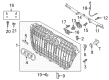 Diagram for Audi A4 allroad Grille - 8W0-853-651-R-MX3