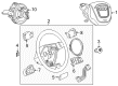 Diagram for Audi Emblem - 8D0-419-685-A