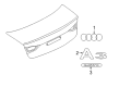 Diagram for Audi RS3 Emblem - 8V0-853-737-A