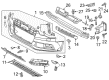 Diagram for Audi A5 Bumper Cover - 8T0-807-065-G-GRU