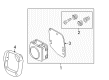 Diagram for Audi S8 Parking Assist Sensor - 4H0-907-561-C
