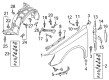Diagram for Audi A3 Sportback e-tron Wheelhouse - 8V0-821-172-J