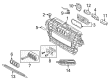 Diagram for Audi A3 Sportback e-tron Grille - 8V4-807-681-A-9B9