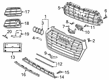 Diagram for Audi Grille - 80A-807-679-AB-9B9