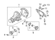 Diagram for Audi Differential Mount - 8K0-599-257-P