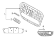 Diagram for Audi Q3 Grille - 8U0-807-682-A-SP9