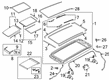 Diagram for Audi Sunroof - 4M0-877-056-E