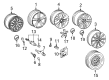 Diagram for Audi Q7 Wheel Cover - 4L0-601-170-041