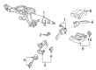 Diagram for Audi Ignition Lock Cylinder - 107-905-855-CB
