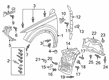 Diagram for Audi RS Q8 Fender Splash Shield - 4M8-821-192-D