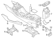 Diagram for Audi Q4 e-tron Sportback Center Console - 89A-863-242-B-4PK