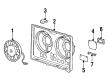 Diagram for Audi Fan Mounting Bracket - 811-121-227-A