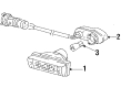 Diagram for Audi 100 Side Marker Light - 443-953-056