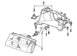 Diagram for Audi 100 Quattro Headlight Cover - 4A0-941-047