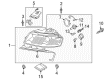 Diagram for Audi A3 Headlight - 8P0-941-030-AE