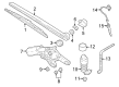 Diagram for Audi Wiper Arm - 80A-955-407-1P9