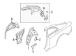 Diagram for Audi A5 Quattro Wheelhouse - 8T0-809-412-C
