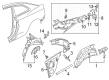 Diagram for Audi RS5 Wheelhouse - 8W6-809-410-A