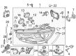 Diagram for Audi Q6 e-tron Headlight Screws - N-911-776-01