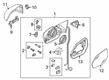 Diagram for Audi Q8 Car Mirror - 4M8-857-410-AC-9B9