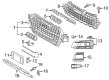Diagram for Audi Q7 Grille - 4M0-807-233-C