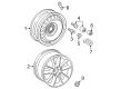 Diagram for Audi S3 Spare Wheel - 5Q0-601-027-CT-03C
