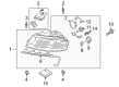 Diagram for Audi A3 Headlight - 8P0-941-030-AD
