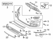 Diagram for Audi A8 Quattro Bumper Cover - 4N0-807-611-E