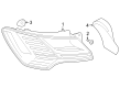 Diagram for Audi SQ8 e-tron Sportback Tail Light - 4KE-945-091-E