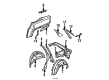 Diagram for Audi 5000 Wheelhouse - 443-809-412-A