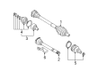 Diagram for Audi Axle Shaft - 4D0-407-452-X